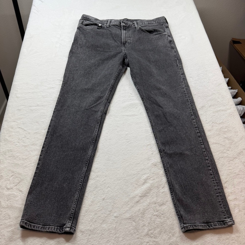 H&M Slim Fit Jeans Mens 34/30 Washed Black Good Stretch Denim P/N 1024256‎ 5